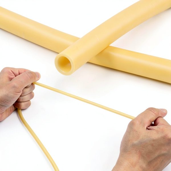 33FT Latex Rubber Tubing Natural Latex Rubber Tubing Surgical Tube for Home, Hospital, Laboratory ，1 Continuous Piece 3/8 inch OD 1/4 inch ID (Natural)-3